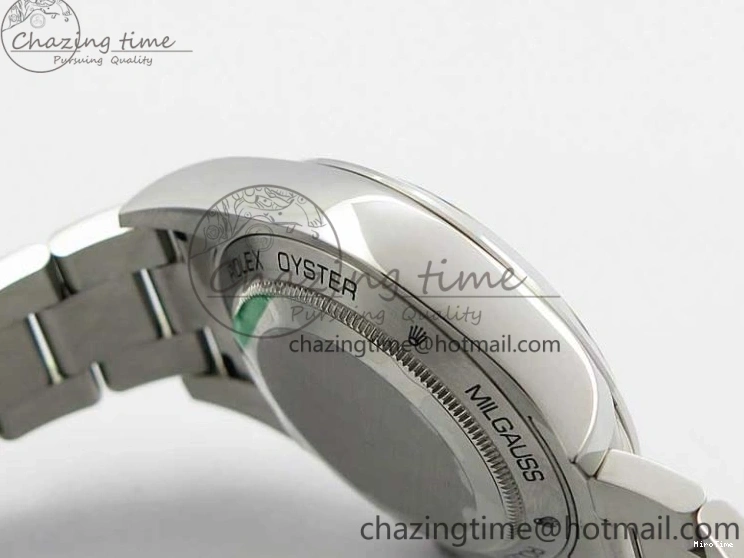 MiroTime 0226 Milgauss 116400 GV Noob 1:1 Green Sapphire Blue Dial on SS Bracelet A Thermal 3124